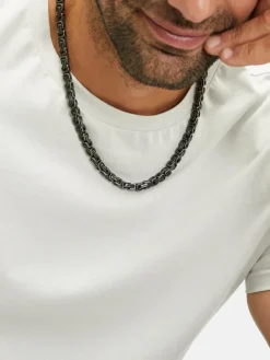 Fynch-Hatton Schmuck<Herren Halskette grau uni