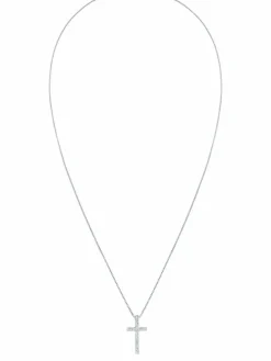 KUZZOI Schmuck<Herren Halskette weiß uni