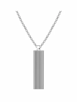 Männerglanz Schmuck<Herren Halskette silber uni