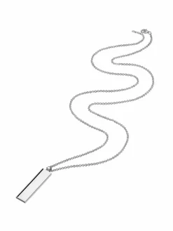 Männerglanz Schmuck<Herren Halskette silber uni