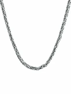 KUZZOI Schmuck<Herren Halskette silber uni