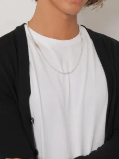 KUZZOI Schmuck<Herren Halskette silber uni