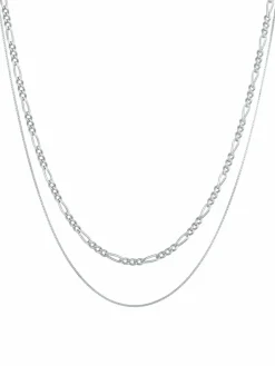 KUZZOI Schmuck<Herren Halskette silber uni