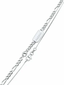KUZZOI Schmuck<Herren Halskette silber uni
