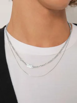 KUZZOI Schmuck<Herren Halskette silber uni