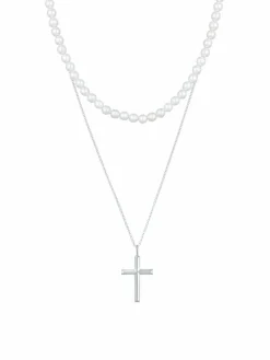 KUZZOI Schmuck<Herren Halskette silber uni