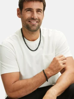 Fynch-Hatton Schmuck<Herren Halskette schwarz uni