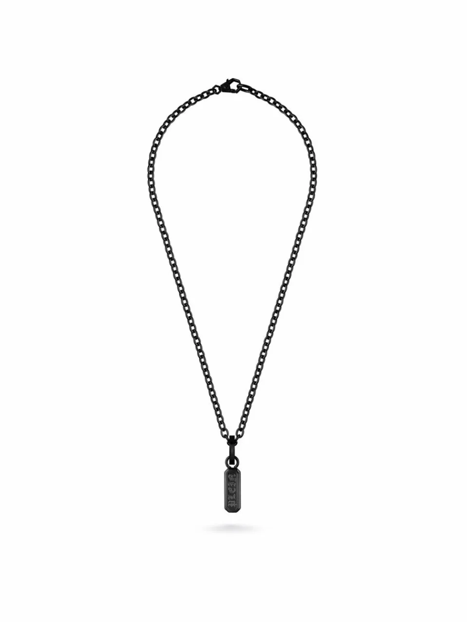 PHILIPP PLEIN Schmuck<Herren Halskette schwarz uni