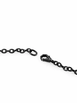 PHILIPP PLEIN Schmuck<Herren Halskette schwarz uni