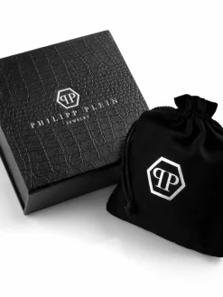 PHILIPP PLEIN Schmuck<Herren Halskette schwarz uni