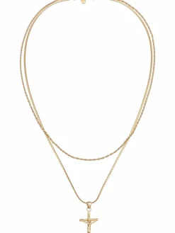 KUZZOI Schmuck<Herren Halskette gold uni