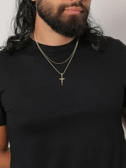 KUZZOI Schmuck<Herren Halskette gold uni