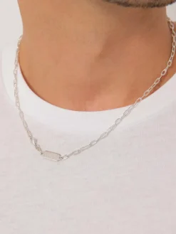 KUZZOI Schmuck<Herren Halskette silber uni