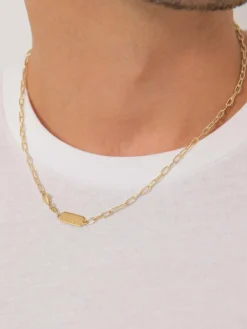 KUZZOI Schmuck<Herren Halskette gold uni