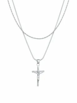 KUZZOI Schmuck<Herren Halskette silber uni