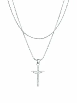 KUZZOI Schmuck<Herren Halskette silber uni