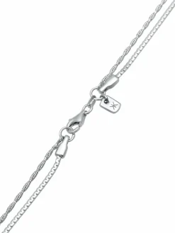 KUZZOI Schmuck<Herren Halskette silber uni