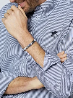 Polo Sylt Hemden<Herren Hemd marine weiß gestreift