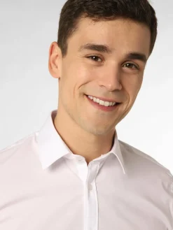 Finshley & Harding Hemden<Herren Hemd weiß uni