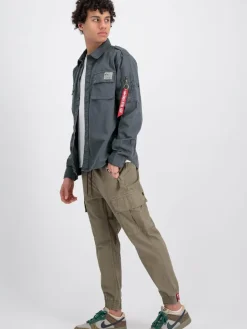 Alpha Industries Hemden<Herren Hemd grau uni