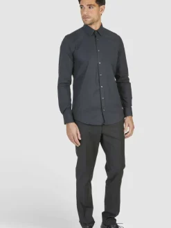 Daniel Hechter Hemden<Herren Hemd schwarz uni