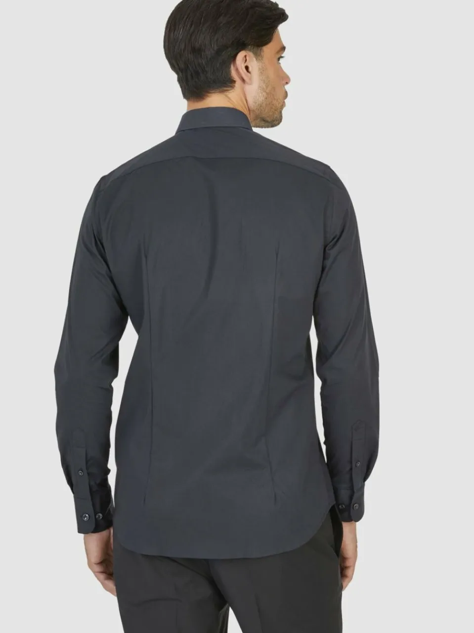 Daniel Hechter Hemden<Herren Hemd schwarz uni