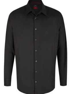 Daniel Hechter Hemden<Herren Hemd schwarz uni