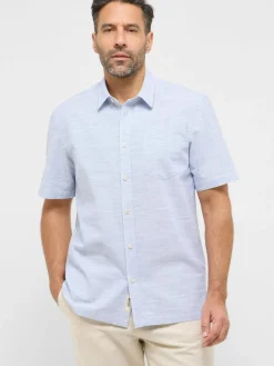 Mustang Hemden<Herren Hemd hellblau uni