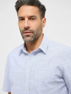 Mustang Hemden<Herren Hemd hellblau uni
