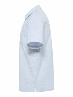 Mustang Hemden<Herren Hemd hellblau uni