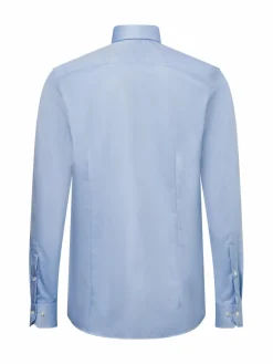 Finshley & Harding Hemden<Herren Hemd - Bügelfrei hellblau strukturiert