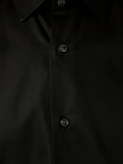 BOSS Hemden<Herren Hemd - Bügelleicht - H-JOE-kent-C1-214 schwarz uni