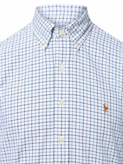 Polo Ralph Lauren Hemden<Herren Hemd - Custom Fit weiß blau kariert