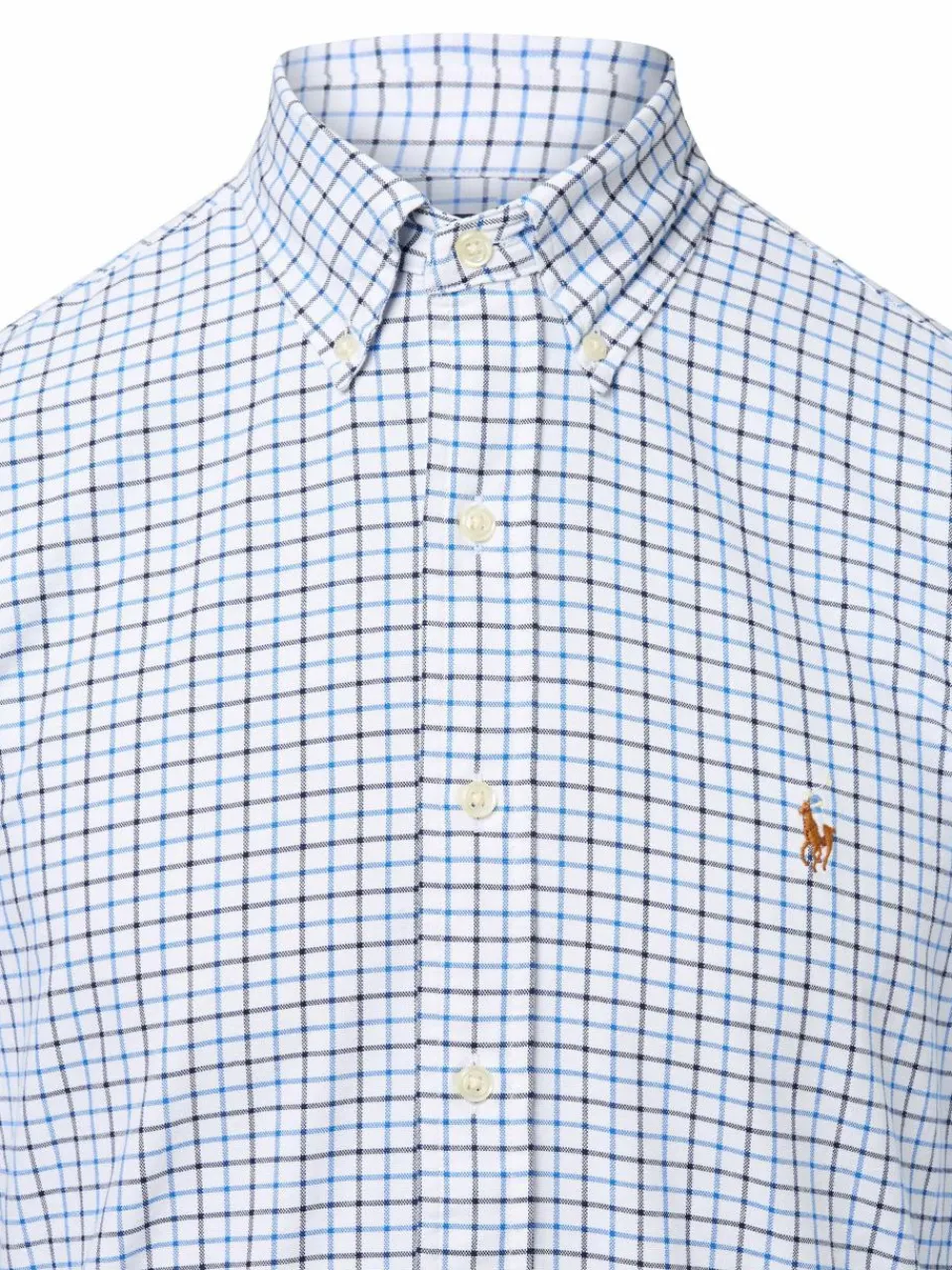Polo Ralph Lauren Hemden<Herren Hemd - Custom Fit weiß blau kariert