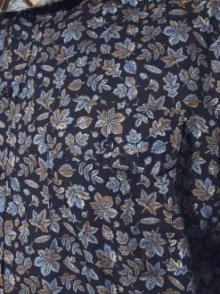 Charles Colby Hemden<Herren Hemd - DUKE CASPIAT blau bedruckt