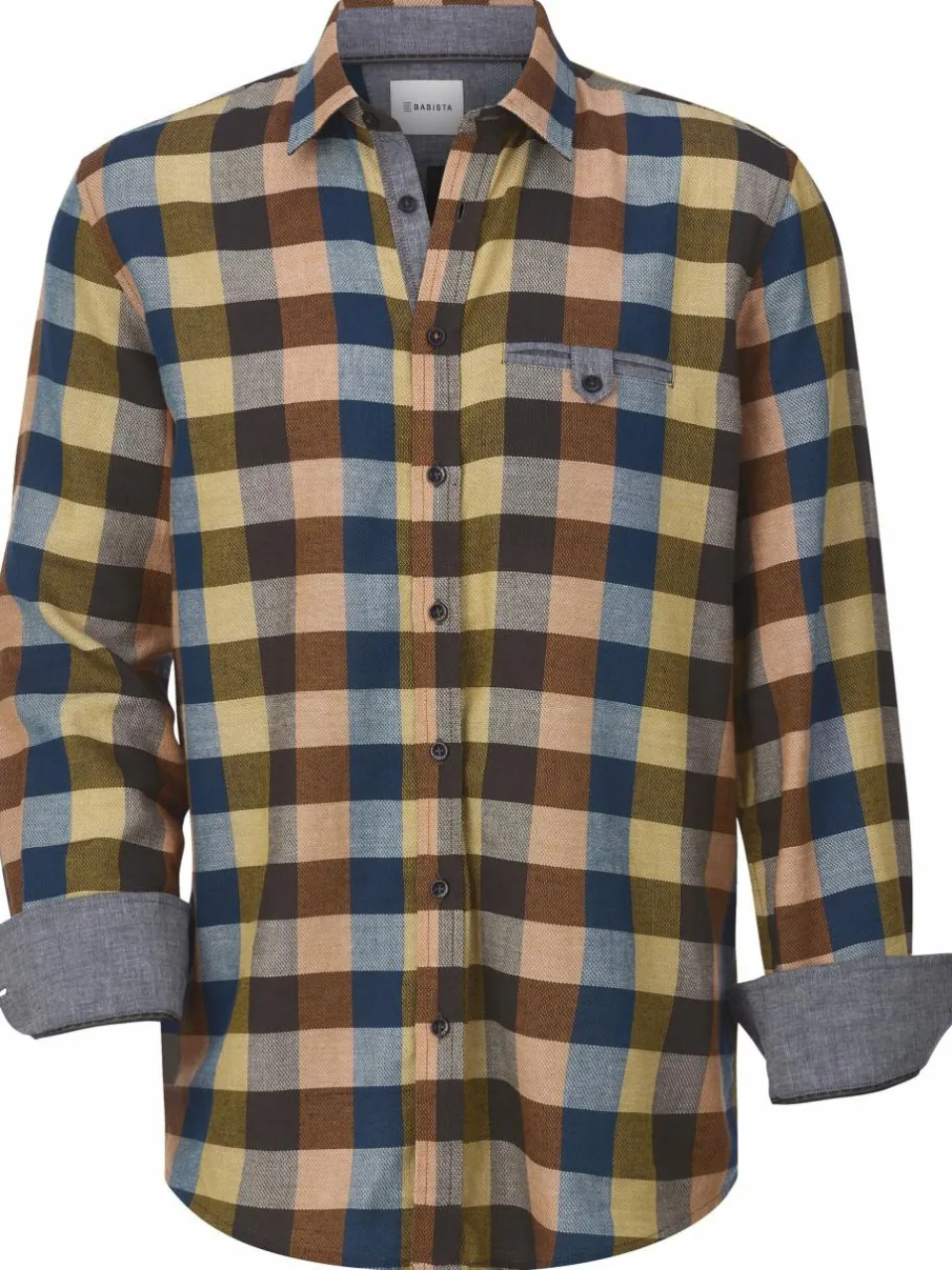 BABISTA Hemden<Herren Hemd - KALOR oliv kariert