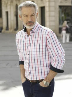 BABISTA Hemden<Herren Hemd - ROMANTELLA rot kariert