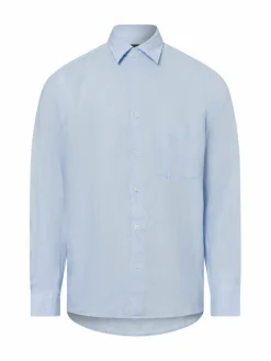Marc O'Polo Hemden<Herren Hemd aus Leinen hellblau uni