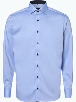 Eterna Modern Fit Hemden<Herren Hemd Bügelfrei hellblau uni