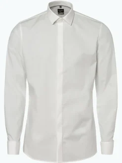 OLYMP No. Six Hemden<Herren Hemd mit Umschlagmanschetten - Bügelleicht ecru uni