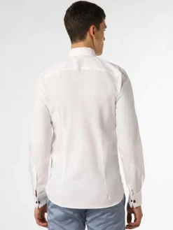 Finshley & Harding Hemden<Herren Hemd mit Umschlagmanschetten - Bügelleicht weiß uni