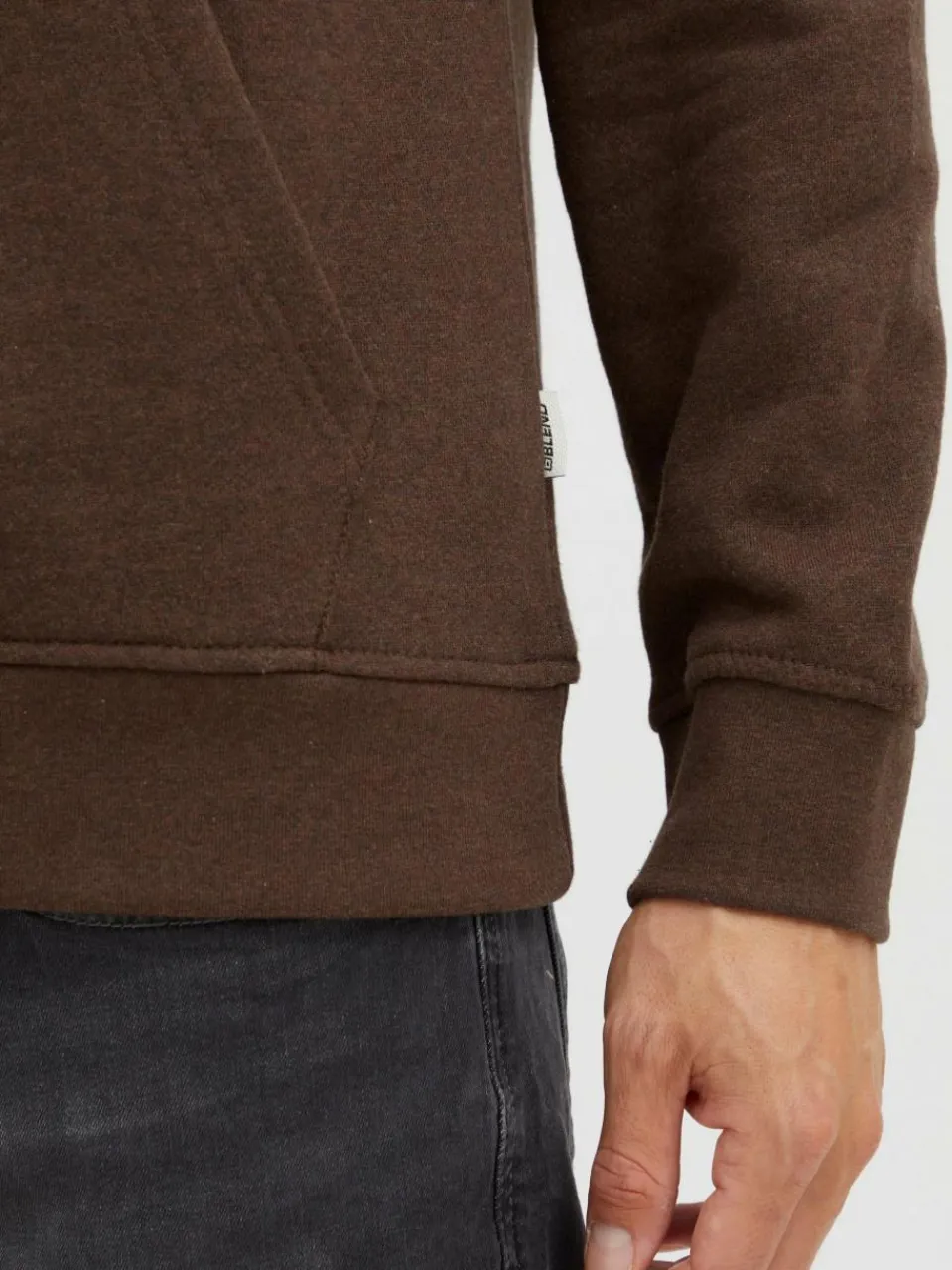 BLEND Sweatshirts & Sweatjacken<Herren Hoodie braun uni