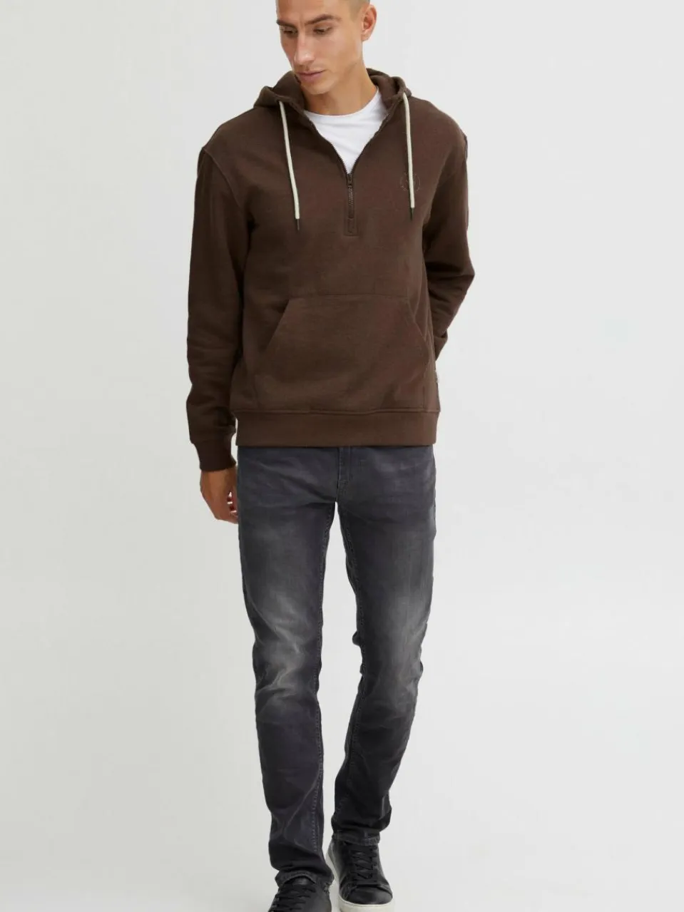 BLEND Sweatshirts & Sweatjacken<Herren Hoodie braun uni