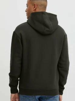 BLEND Sweatshirts & Sweatjacken<Herren Hoodie grün bedruckt