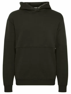 BLEND Sweatshirts & Sweatjacken<Herren Hoodie grün bedruckt