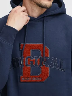 BLEND Sweatshirts & Sweatjacken<Herren Hoodie - BHAbsalon blau bedruckt
