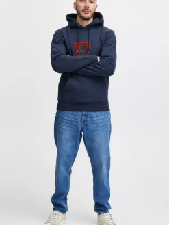 BLEND Sweatshirts & Sweatjacken<Herren Hoodie - BHAbsalon blau bedruckt