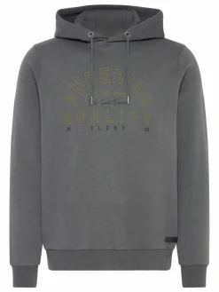 BLEND Sweatshirts & Sweatjacken<Herren Hoodie - BHSuno grau bedruckt