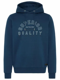BLEND Sweatshirts & Sweatjacken<Herren Hoodie - BHSuno blau bedruckt