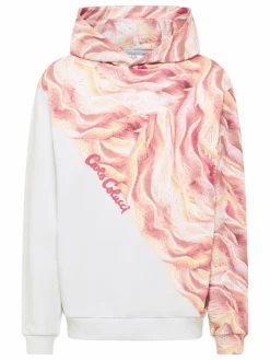 Carlo Colucci Sweatshirts & Sweatjacken<Herren Hoodie ohne Reißverschluss - Draicchio orange gemustert